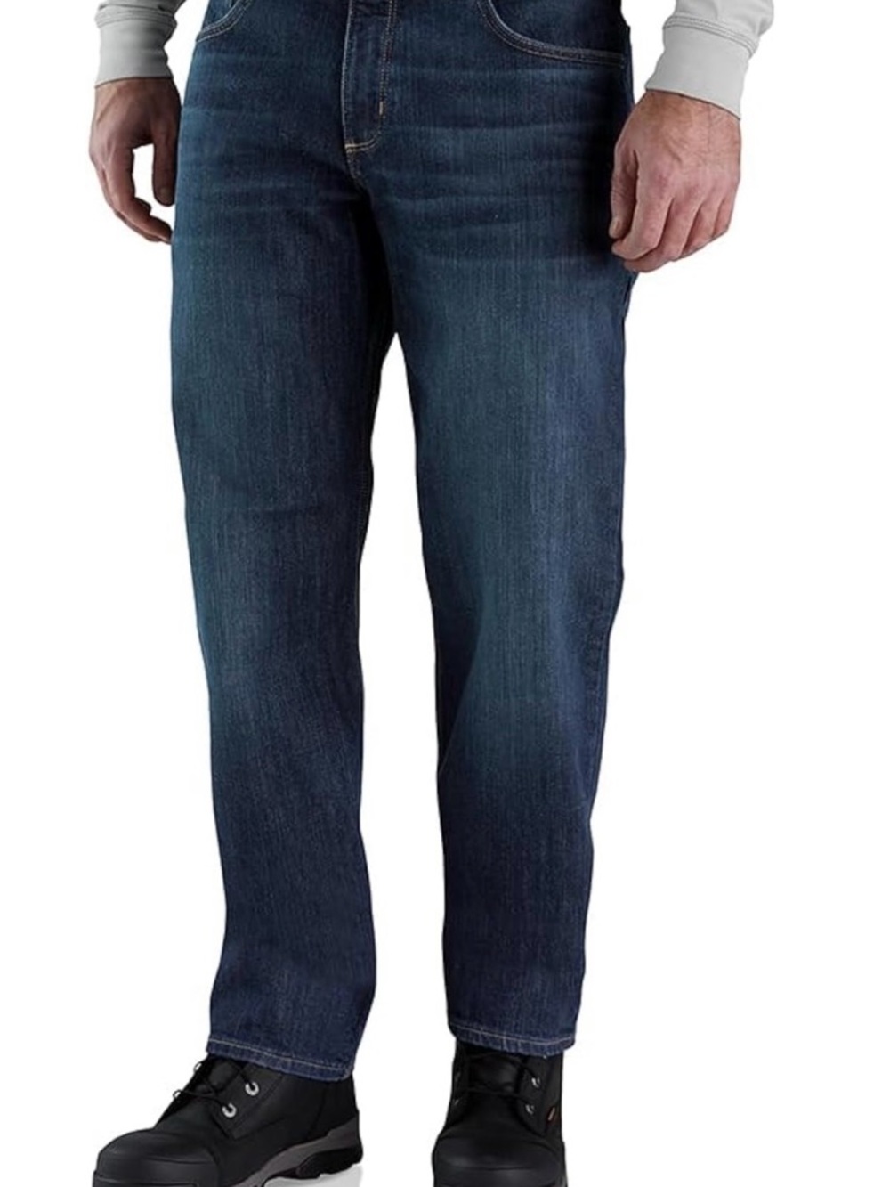 NWT Carhartt Men's FR Relaxed Straight Rugged Flex Jean Midnight Indigo 30x36